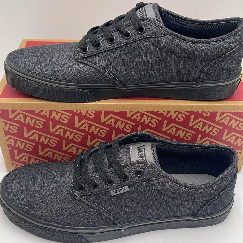 Vans Women’s Atwood (Varsity Textile) Black/Pewter VN0A45J9VEJ Sneakers